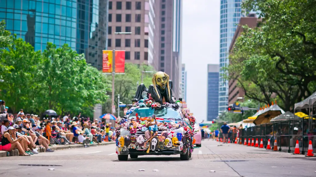 Face Your Fears at the Orange Show Art Car Parade (Photo by Morris Malakoff and Danitza Ladwig)