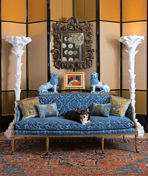 Nick Brock Antiques in Dallas, Texas. 