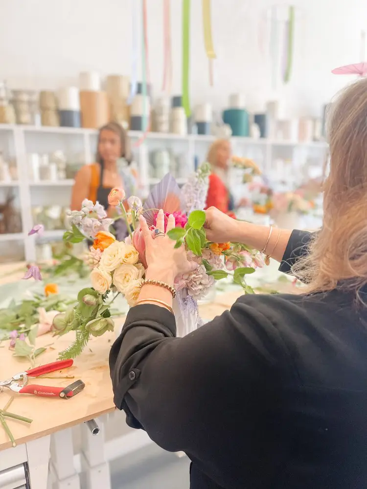 Barbie – The Floral Bar in Southlake is hosting a Barbie Party of floral arrangements.