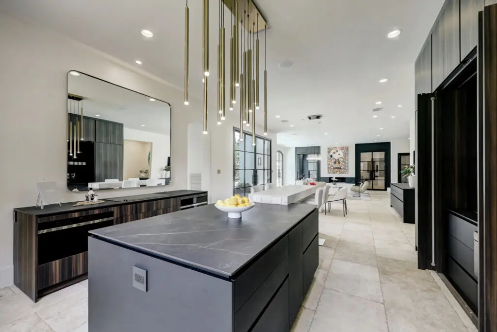 The uber modern kitchen at 5620 Bordley. (Photo by TK Images)