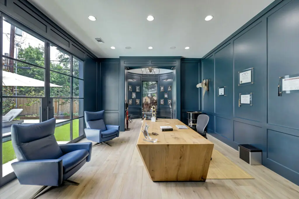 A formal home office at 5620 Bordley. (Photo by TK Images)