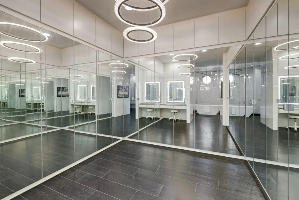  Her primary closet with mirrored doors at 5620 Bordley Drive. (Photo by TK Images)