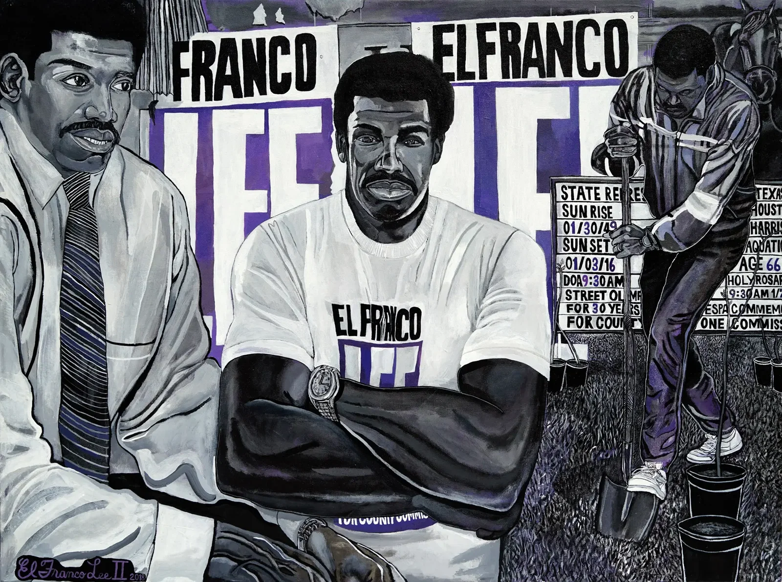 El Franco Lee II's <em>City of Purple</em>, 2018 (Courtesy El Franco Lee II)