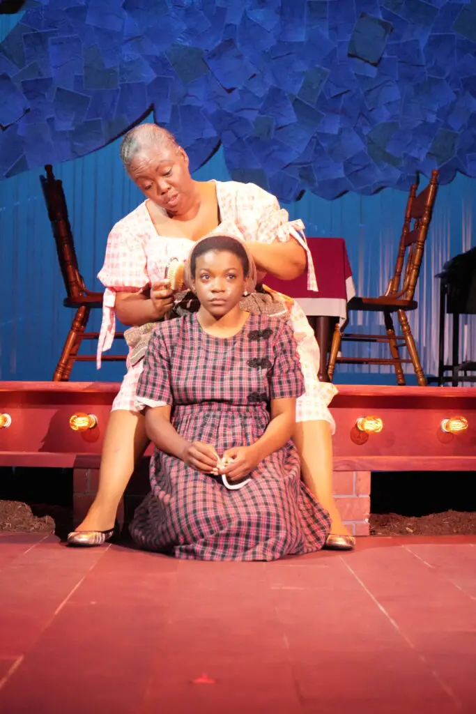 Rita L. Hughes, Manniah Harris in Ensemble Theatre's production of "Phenomenal Woman: Maya Angelou"(Photo by Aesthetic Alkhemy)