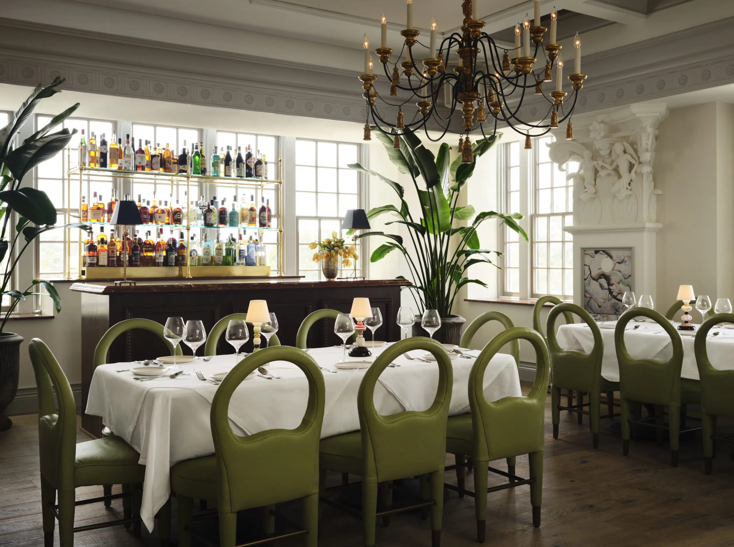 While other dining rooms offer a light and airy feel. (Photo by Douglas Friedman)