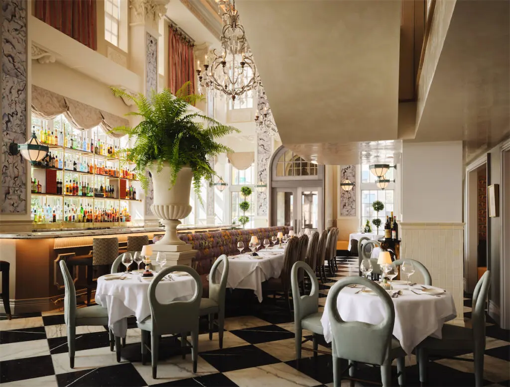 Mister Charles is a new Dallas restaurant that opened in the former Highland Park Soda Fountain space on Knox Street. (Photo by Douglas Friedman)