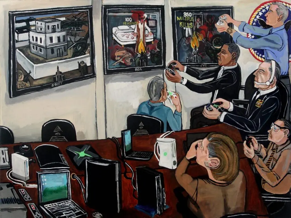 El Franco Lee II's "Obama vs Osama," 2013. (Courtesy El Franco Lee II)