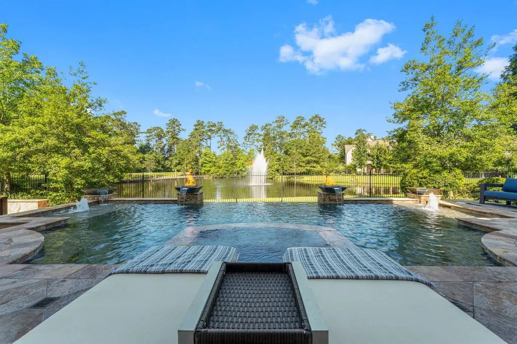 The salt water infinity pool offers something extra unique at 83 Lakeside Green. 