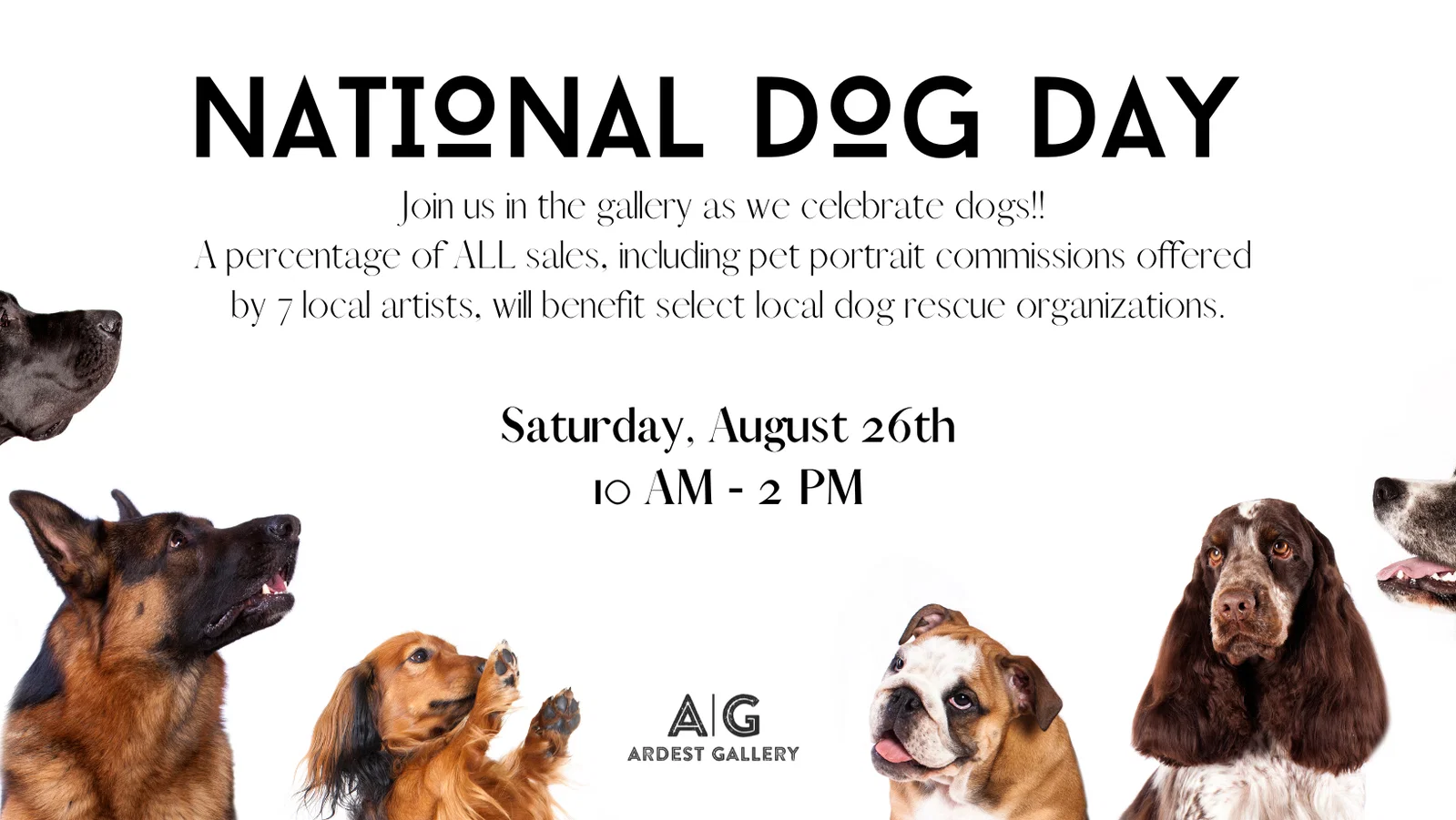 National Dog Day will get an arty twist at Ardest Gallery in The Woodlands.