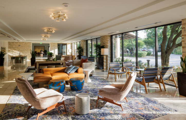 The lobby at The Spruce Market. Image: Lincoln Barbour.