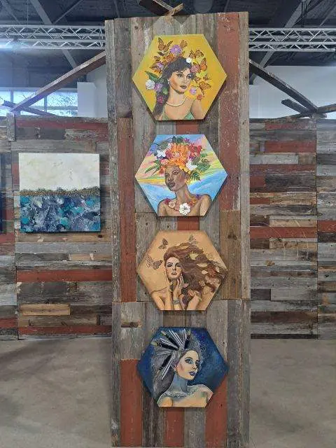 Teresa Staley's "Changes," 2023, at "Multi-Zen-Sery" at The Alta Arts (Photo by Brittany Ellis)