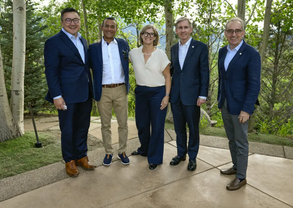 Timothy Yap, Ph.D.;  Dr. Raghu Kalluri, Ph.D.; Dr. Jennifer Wargo; Dr. Peter WT Pisters; Dr. Giulio Draetta, Ph.D. at the M.D. Anderson Cancer Center 'Making Cancer History' event in Aspen.