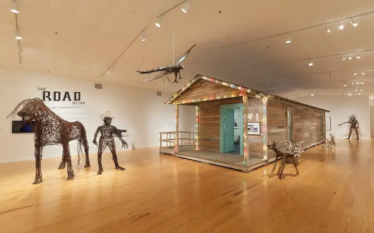 The Station Museum of Contemporary Art, founded by Ann and Jim Harithas, presented "The Road So Far" in 2021, a two-person exhibition showcasing the work of artists Jesse Lott and Travis Whitfield. The exhibition was curated by the late Ann Harithas. (Courtesy Station Museum of Contemporary Art, Houston)