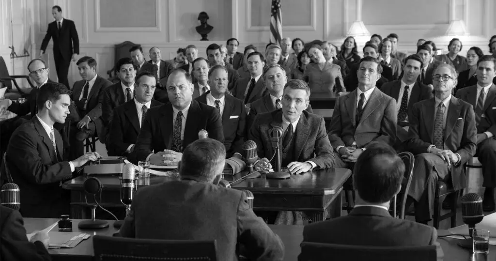 Cillian Murphy, Robert Downey Jr., and more star in Christopher Nolan's "Oppenheimer" (Courtesy of Universal Studios)