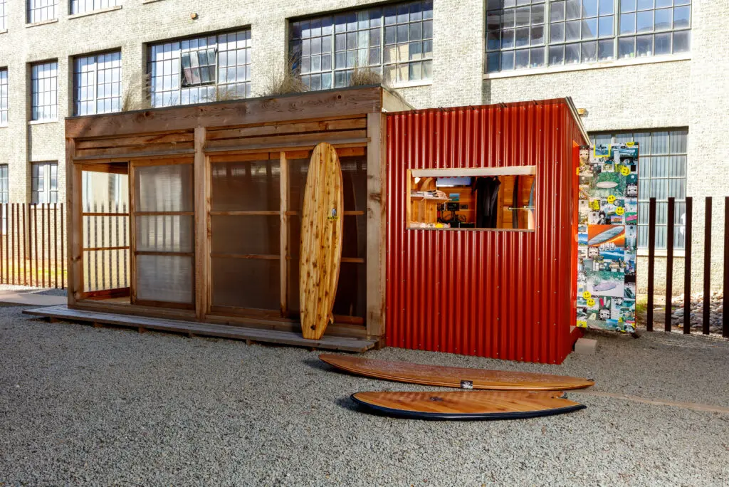 The PICNIC SURF SHAPES space, ancillary to The Power Station, in Dallas, TX (Photo by Kevin Todora)