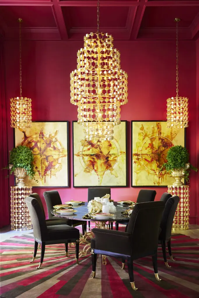 2022 Kips Bay Dallas dining room designed by Fisher Weisman Brugioni (Photo by Kris Ellis)