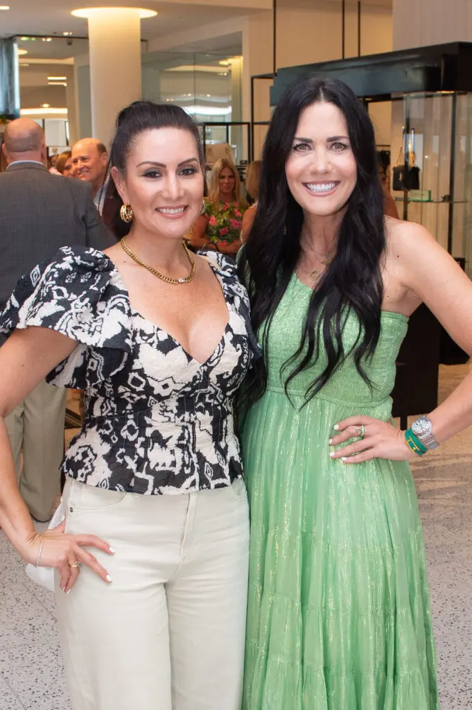 Amanda Moreno, Tiffany Halik at the Tootsies salute to Pat Mann Phillips, Houston Rodeo's first female board chair. (Photo by Jacob Power)