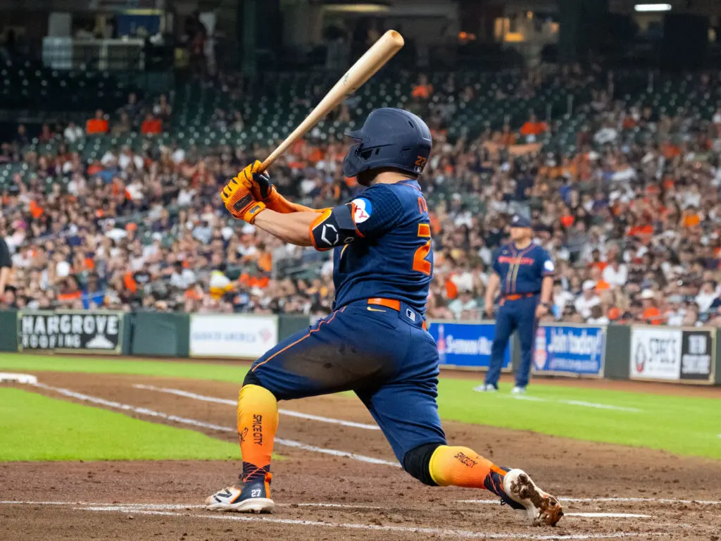 Jose Altuve can still rack up hits in bunches for the Astros. (Photo by F. Carter Smith)