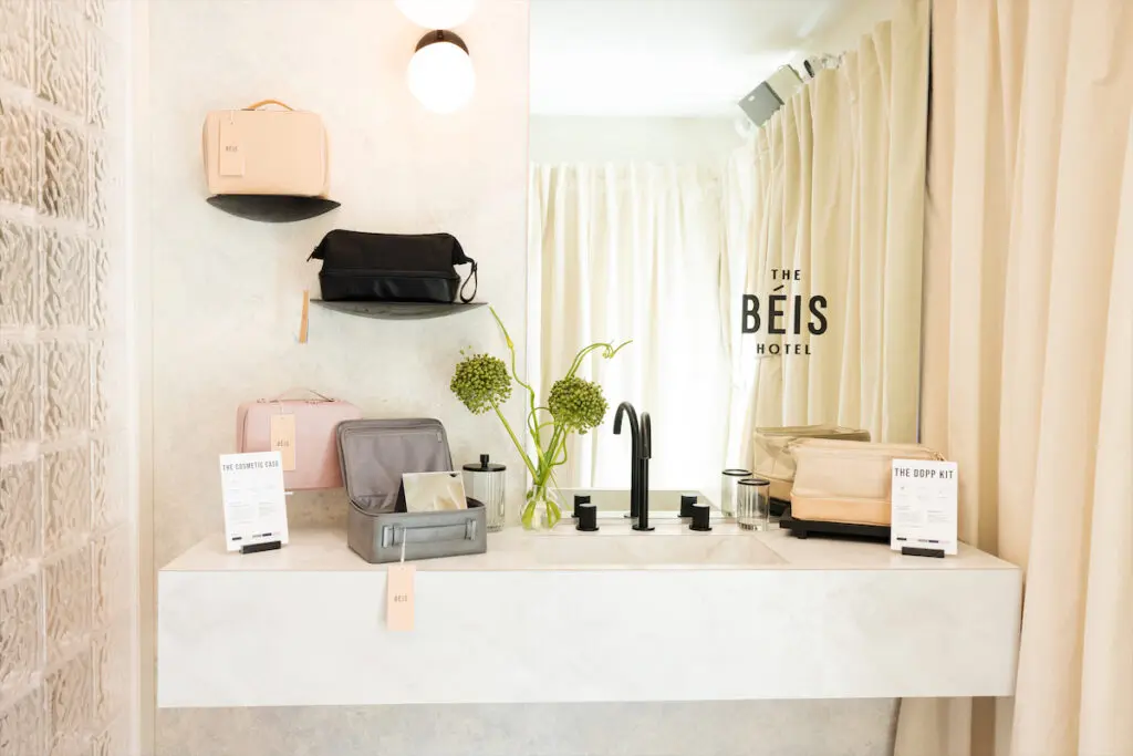 The scene from The Béis Hotel in Los Angeles' Abbott Kinney area. 