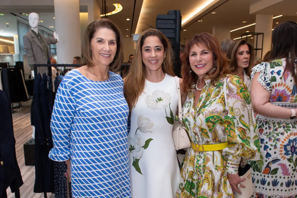 Charlene Floyd, Kristina Somerville, Cynthia Wolff at the Tootsies salute to Pat Mann Phillips, Houston Rodeo's first female board chair. (Photo by Jacob Power)