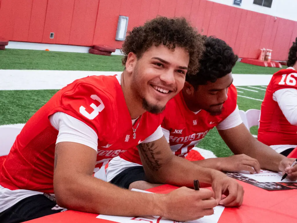 UH quarterback Lucas Cooley gives the Cougars another Big 12 arm. (Photo by F. Carter Smith) 
