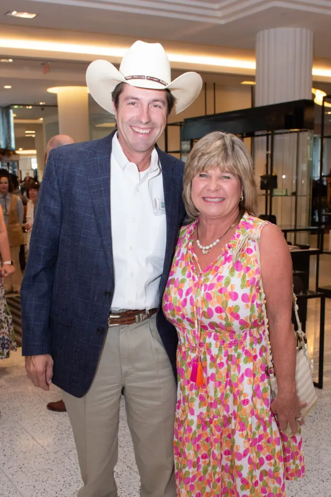 Dennis Wolford, Alicia Jimerson at the Tootsies salute to Pat Mann Phillips, Houston Rodeo's first female board chair. (Photo by Jacob Power)