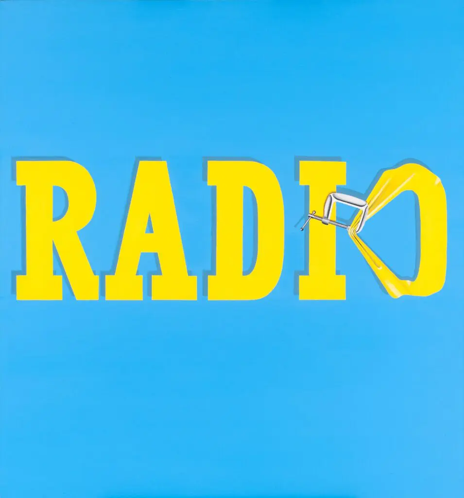 Edward Ruscha's "Hurting the Word Radio #1," 1964 (Photo by Paul Hester. © Ed Ruscha.)