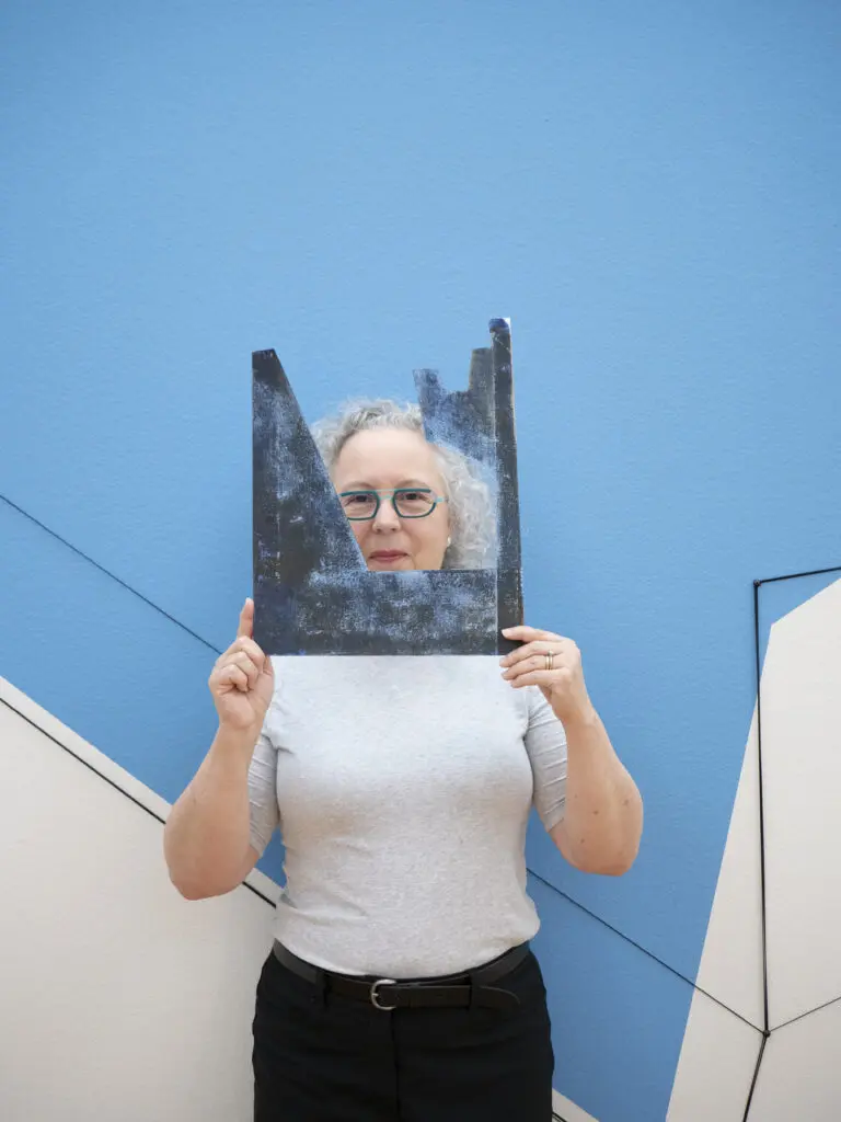 Luisa Duarte at Artists on Site 3. Asia Society of Texas, July 2022 (Photo by Light 42 Studio) 