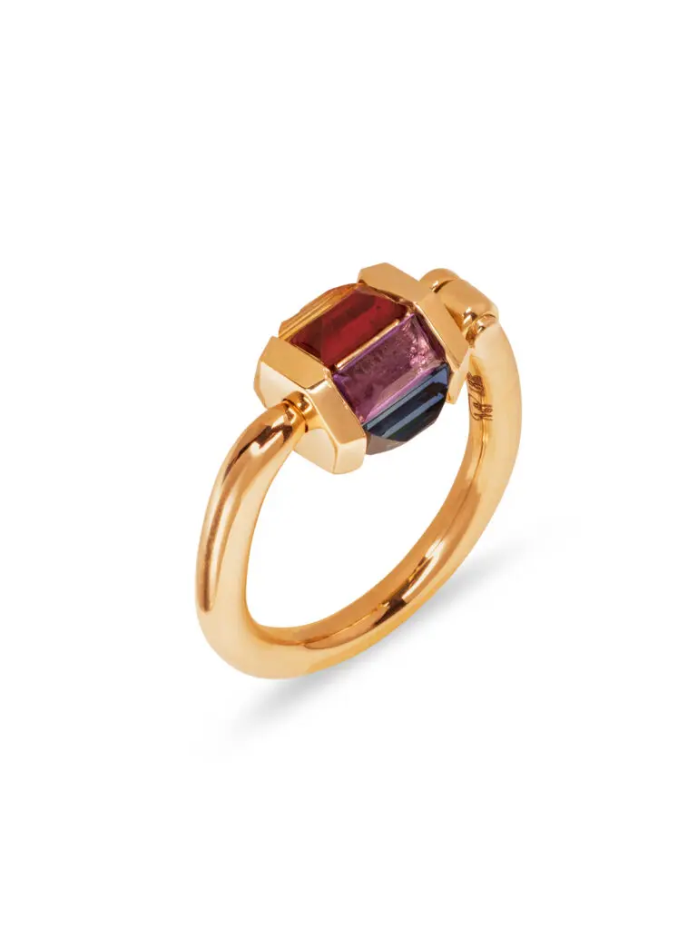 From her newest Fiddling Series Collection, Marla Aaron introduces the Stoned Trundle Lock Ring.