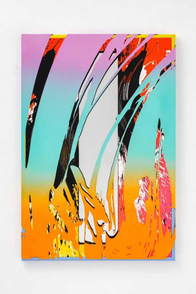 Márton Nemes' "Meta Paintings 01," 2022, at ABC Gallery (Courtesy Márton Nemes and ABC Gallery)