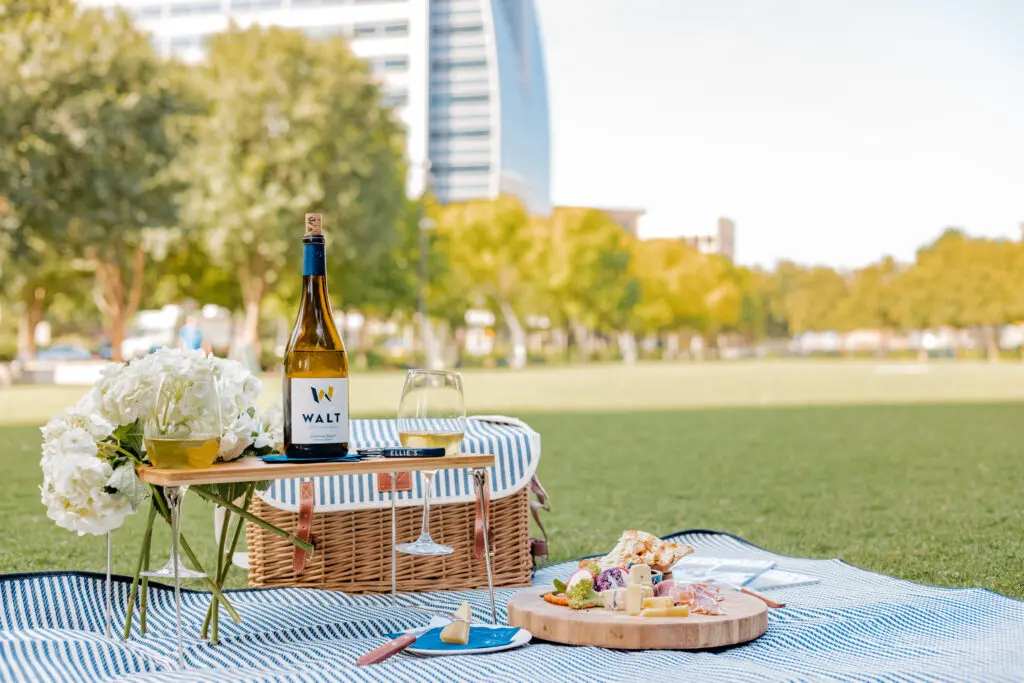Klyde Warren Park is the ideal backdrop for HALL Arts Hotel's Posh Picnic Package. 