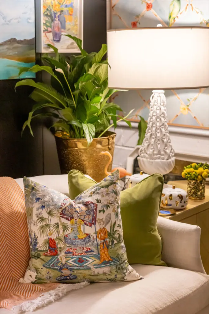 Details in the Roz Murphy Design vignette at Thrift Studio 2023.  (Photo by Aaron Dougherty)