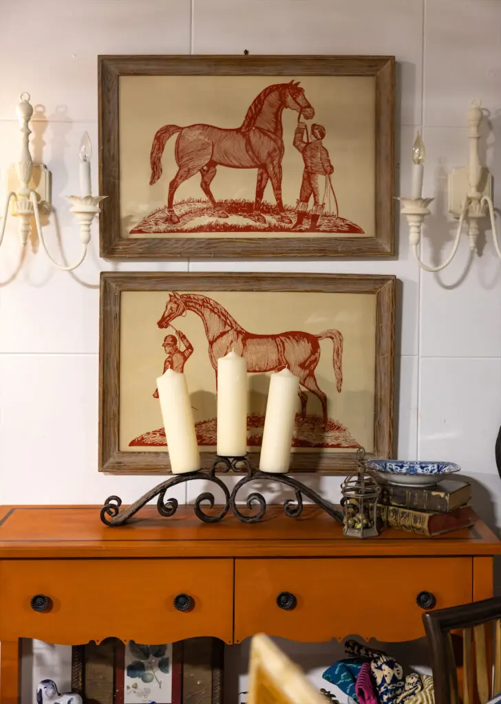 Details at the Sari Moore Interiors vignette at Thrift Studio 2023. (Photo by Aaron Dougherty)