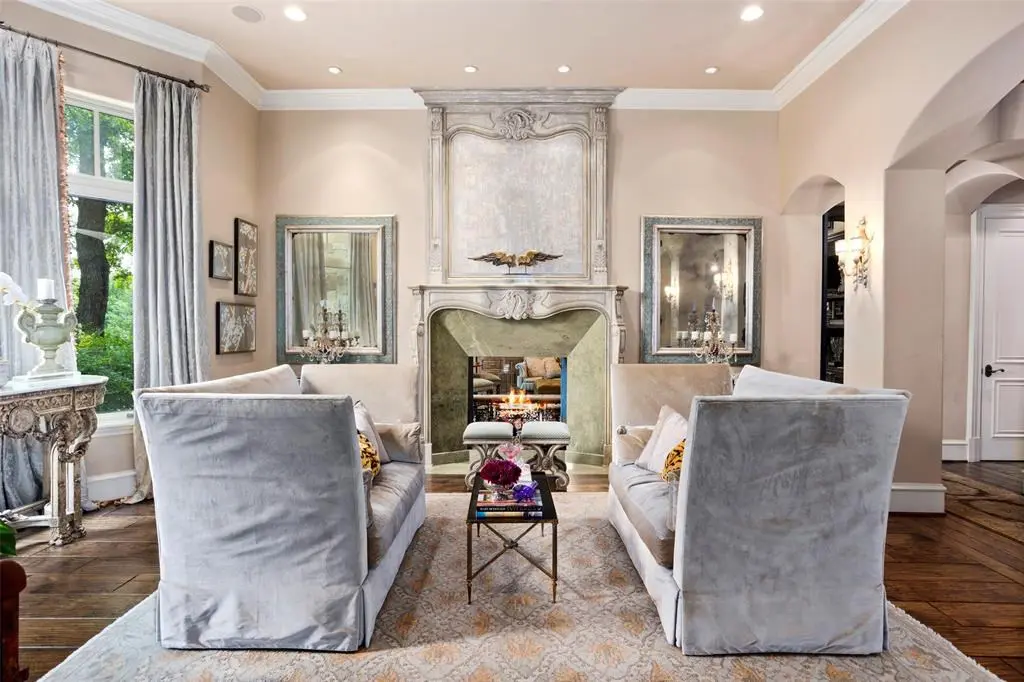 6901 Sanctuary Lane - One of the home's cozy living areas.