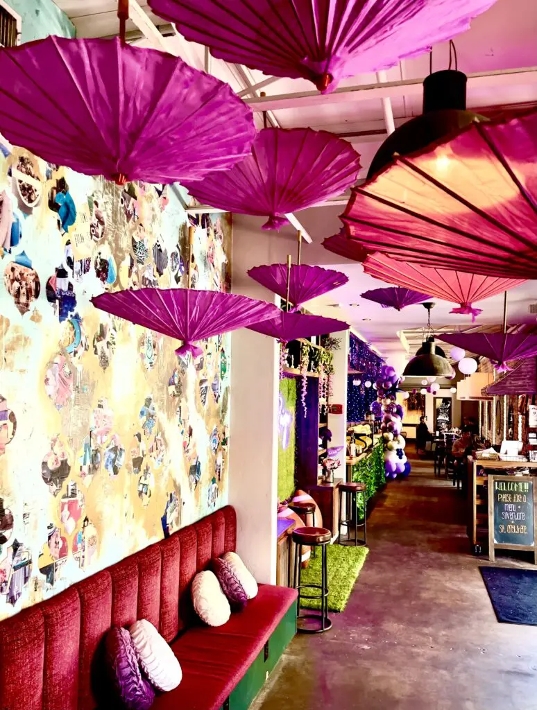 Step into BREWED for a Purple Holiday with Insta-worthy backdrops galore.