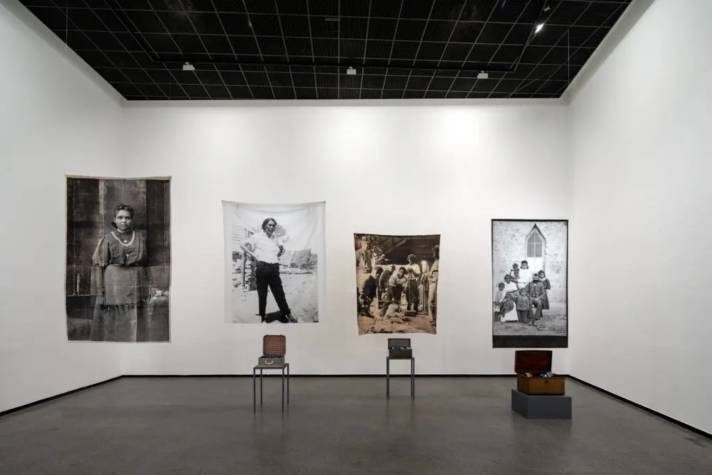 Yhonnie Scarce's "Remember Royalty," 2018, at This Is No Fantasy, Melbourne. (Courtesy This Is No Fantasy, Melbourne) 