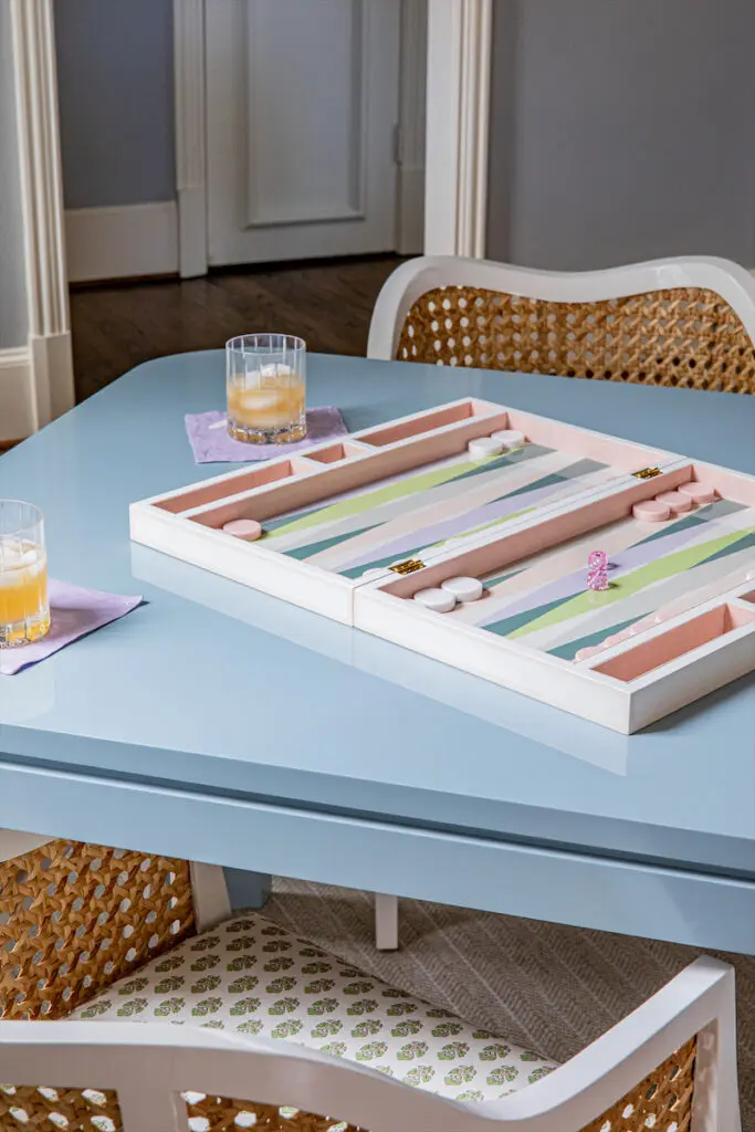 A closer look at the gaming table. (Photo by Emery Davis)