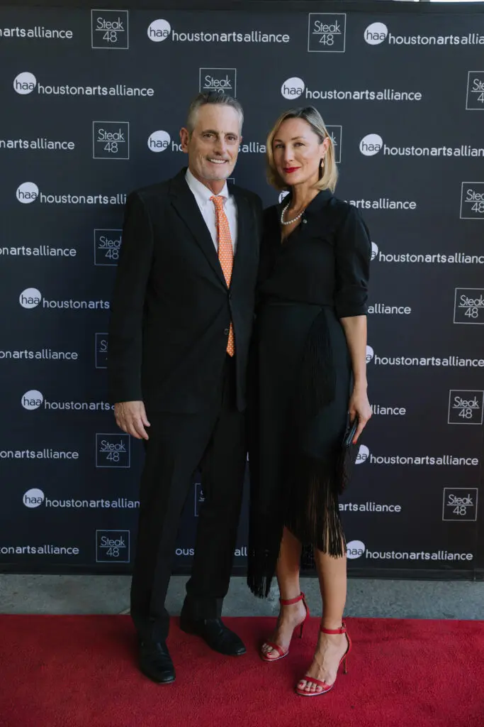 Co-chairs Craig & Tatiana Massey at the 2023 Add On Art Gala Kick-Off at Steak 48 (Photo by Johnny Than)