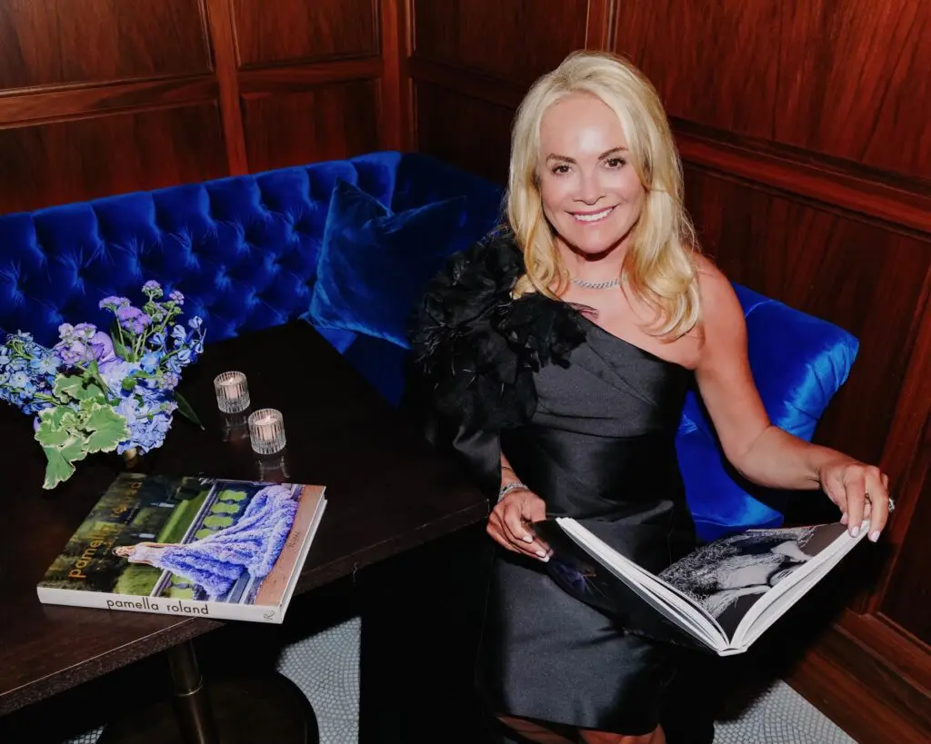Pamella Roland at her book launch party in New York.