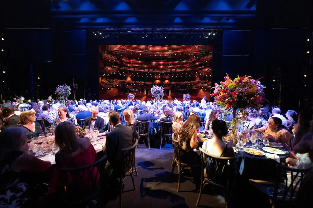 Houston Ballet's Opening Night Dinner on stage at Wortham Theater Center honoring Stanton Welch, AM. (Photo by Wilson Parish)