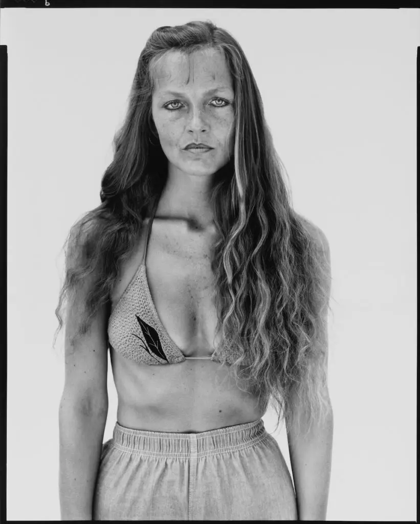 Richard Avedon’s Charlene Van Tighem, physical therapist, Augusta, Montana, 6/23/83. (AMON CARTER MUSEUM OF AMERICAN ART, FORT WORTH; © THE RICHARD AVEDON FOUNDATION) 