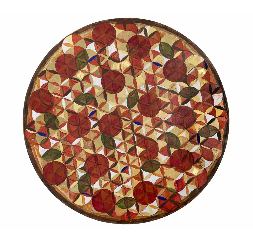 Nestor Topchy's "Wheelofsacredrevolution," 2023. (Courtesy Josh Pazda Hiram Butler Gallery)