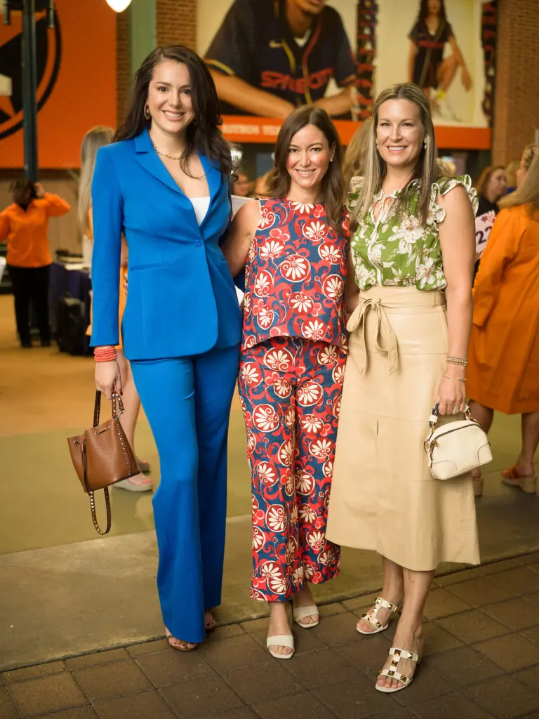Cinthya Reade, Jayne Johnston, Bethany Buchanan at the Astros' 'Champions for Healthy Families' luncheon at Union Station. (Photo by Daniel Ortiz)