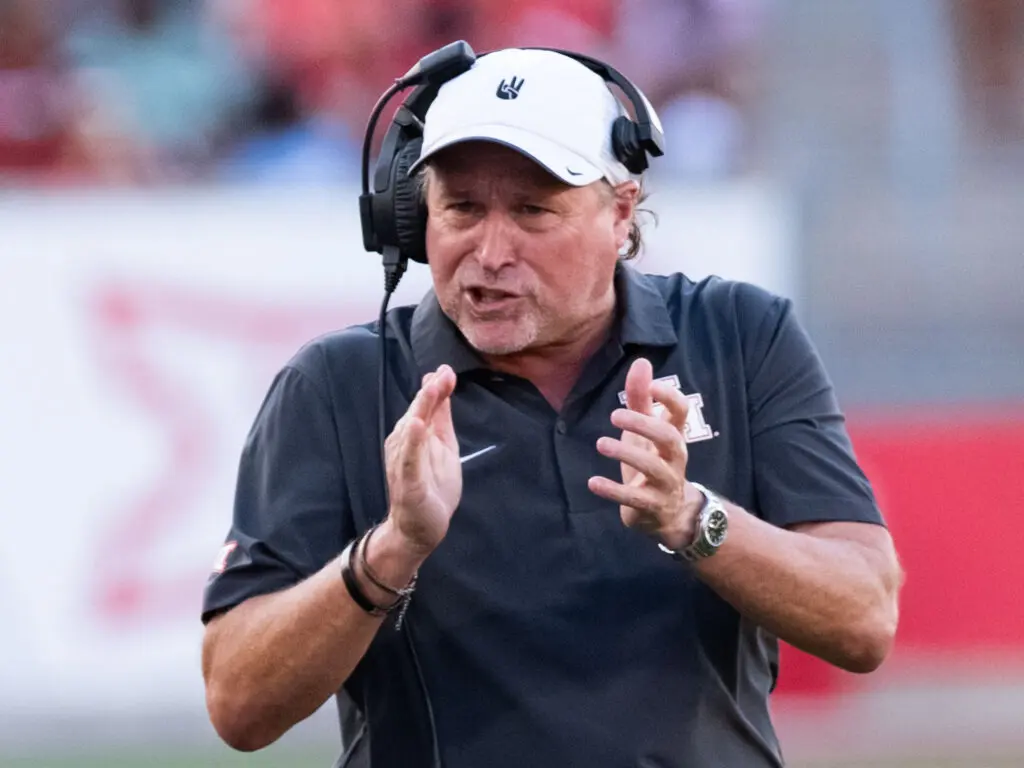 University of Houston coach Dana Holgorsen is trying to prove he can turn UH into a Big 12 winner. (Photo by F. Carter Smith)