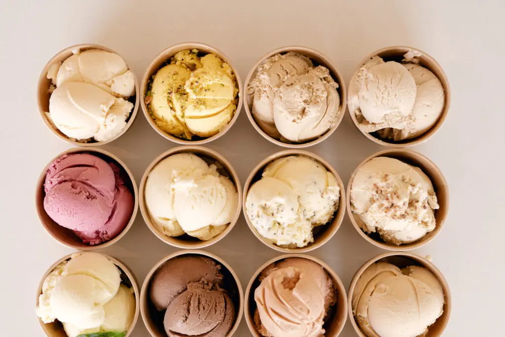 Pictured, a selection of some of the Craft Creamery flavors that are coming to the new scoop shop Houston — Sweet Bribery by Craft Creamery. (Photo by Stephanie Lam)