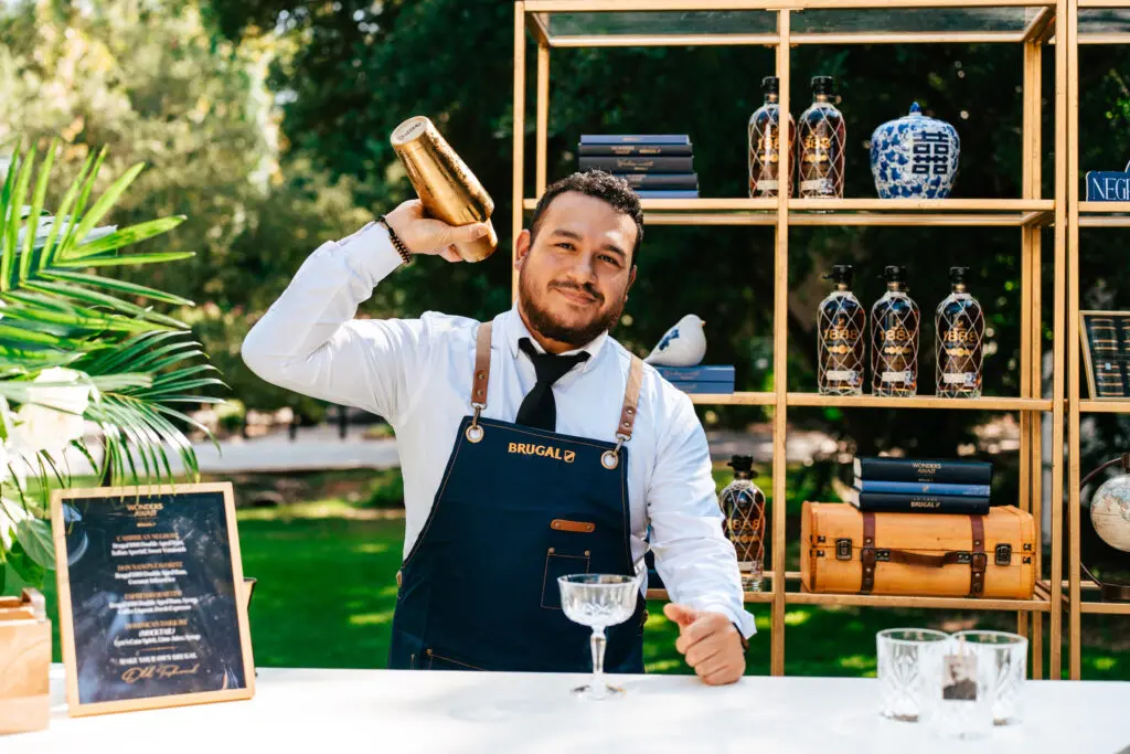 Bar tenders shaking up Espresso Martinis made with Brugal 1888 rum at the 'Wonders Await at La Casa Brugal'  event at The Manor House at The Houstonian. (Photo courtesy of Brugal 1888)