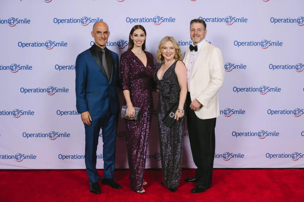Dr. Jorge & April Salazar, Donae & Rob Chramosta at the Operation Smile Gala held at the Royal Sonesta Hotel. (Photo by Johnny Than)