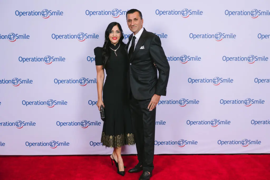 Emcee Dr. Sippi Khurana  & Ajay Khurana  at the Operation Smile Gala held at the Royal Sonesta Hotel. (Photo by Johnny Than)