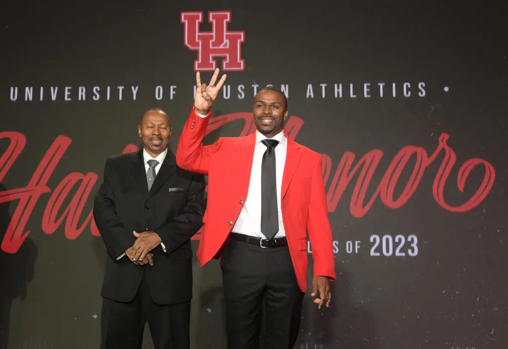 Michael Bourn used his time with UH baseball to become a Major League All-Star. Now he is a UH Hall of Honor inductee too.  (Photo by Eddy Matchette/Courtesy UH Athletics)