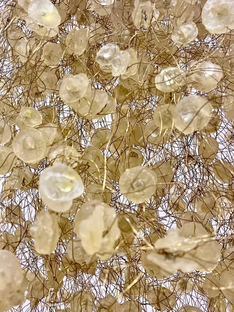 A close up view of a Yuriko Yamaguchi sculpture. (Courtesy Barbara Davis Gallery)